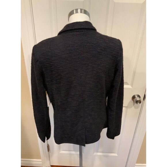 Cartonnier Anthropologie Navy Blue Textured Single Button Blazer, Size 10 - Picture 5 of 6